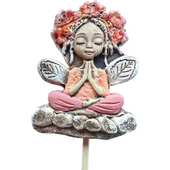 Zahradní dekorace Keramický zápich Víla