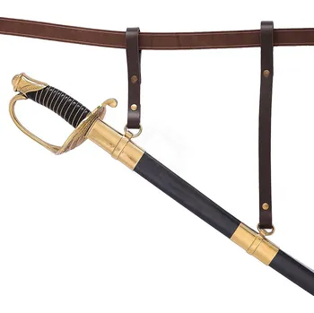 Lord of Battles Kožený závěsník na meč, dvoudílný, renesanční styl, nastavitelný - Outlet