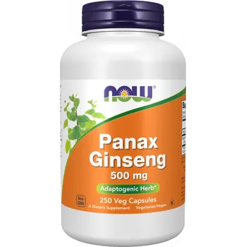 Doplněk stravy Now Foods Panax Ginseng 500 mg 250 kapslí