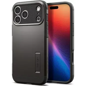 Spigen Tough Armor T MagSafe ochranný kryt pro Apple iPhone 17 Pro Max gunmetal (ACS10298)