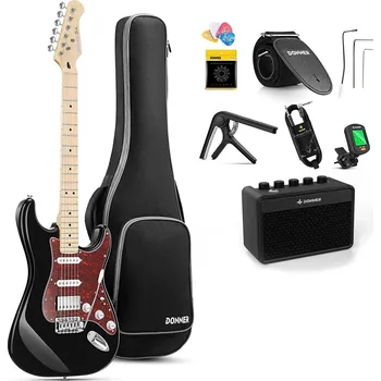 Elektrická kytara Donner DST-152 - BLACK