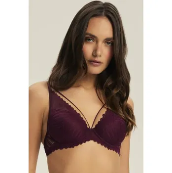 Podprsenka Push-up podprsenka Esotiq Onika Hnědo-červená (Mahoniová) 75E