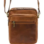 Pánská kožená taška přes rameno Nordee MSD-03 GM01 hnědá