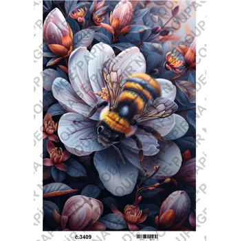 Umělecký papír Rýžový a soft papír na decoupage - Animal zvířata - KB3409 Materiál: Soft, Rozměr: A4