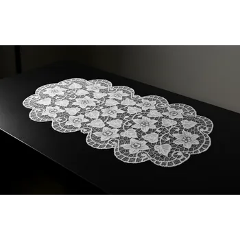 ubrus Žakárový ubrus - běhoun ALICE různé rozměry bílá MyBestHome Rozměr: 90x50 cm