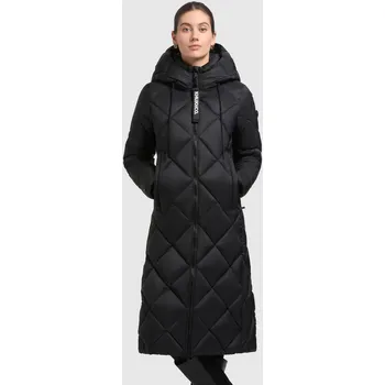 Khujo zimní prošívaný projmutý kabát Linda černý Velikost: XS