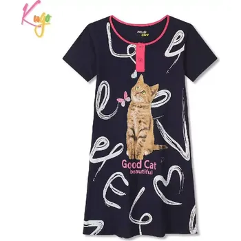 Dívčí noční košile Dívčí noční košile kr.r. Kugo MC5853 tmavě modrá