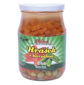 paštika a pomazánka CZ distribuce Alibona Hrášek s karotkou 330 g