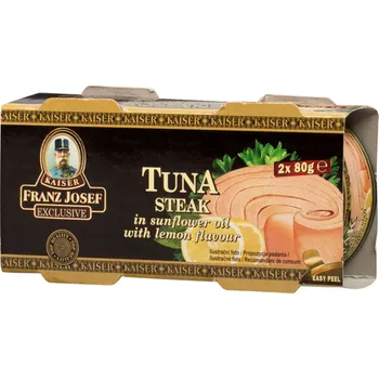 paštika a pomazánka CZ distribuce FRANZ JOSEF KAISER Tuňák celý v oleji s citronem 2 x 80 g