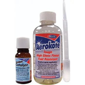 Lak na dřevo Aerokote Gloss dvousložkový lesklý lak na potahy 150ml