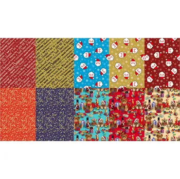 Balící papír Balící papír 0,7x2m Vánoce mix 4