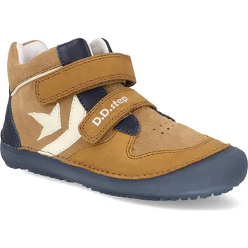 Dívčí obuv Barefoot dětské kotníkové boty D.D.step A063-52159A hnědé Velikost: 27