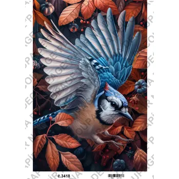 Umělecký papír Rýžový a soft papír na decoupage - Animal zvířata - KB3418 Materiál: Soft, Rozměr: A4