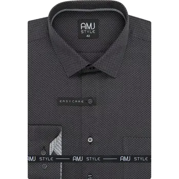 Pánská košile Pánská košile Style Slim Fitt AMJ VDSR 1429 grafit velikost 44