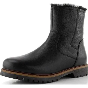 Pánská zimní obuv Ara pánský širší kožený kotník Tiago Schwarz 11-26608-01 - 45 | P695678