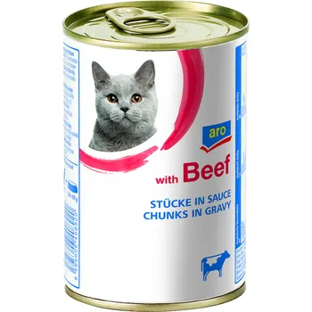 CZ distribuce aro Hovězí kousky pro kočky 415 g