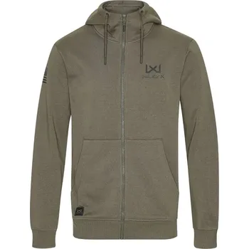 Pánská mikina Mikina klokanka na zip WX URBAN zelené logo ZELENÁ Mikina klokanka na zip WX URBAN zelené logo ZELENÁ vel. 3XL