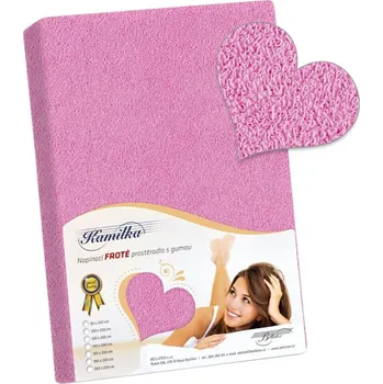 Prostěradlo Bellatex froté prostěradlo PF-010 Růžová 140x200 cm