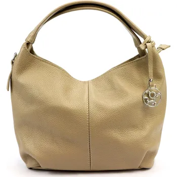 Kožená kabelka Gregorio 1737 béžová