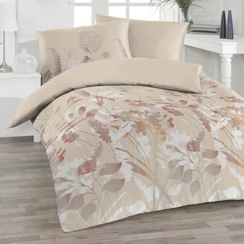 Povlečení Ložnice21 Flanelové povlečení Inas Beige 140 x 200 cm