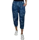 SL Dámské 3/4 elastické legíny s kapsou MATYLDA Barva: Modrá, Velikost: 2XL-3XL