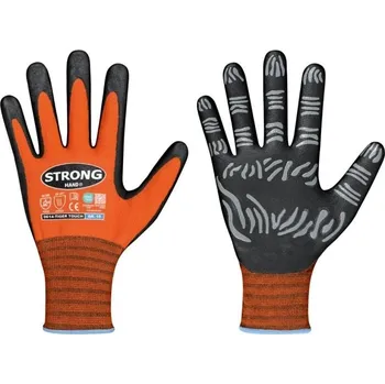 Pracovní rukavice STRONG TIGER TOUCH Pracovní polomáčené rukavice 11 140911