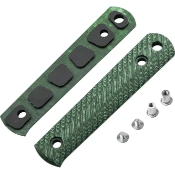 Böker Manufaktur Solingen BFF Packlite Handle Scales Linen Micarta Bottle Green 190683