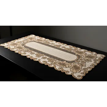 ubrus Žakárový ubrus - běhoun VIOLA různé rozměry krémová MyBestHome Rozměr: 90x40 cm