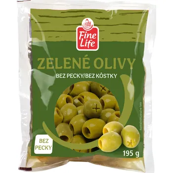 paštika a pomazánka Výhodná cena Olivy zelené bez pecky 195 g