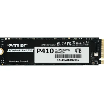 Interní pevný disk PATRIOT P410/4TB/SSD/M.2 NVMe/5R P410P4TBM28H