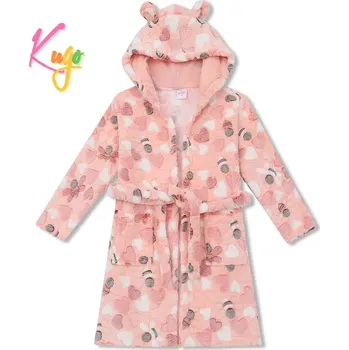 Dívčí oblečení Dívčí župan Kugo FZ1082 meruňkový