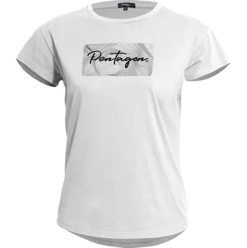 Dámské tričko Dámské triko PENTAGON WHISPER WOMENS TEE CONTOUR K09044 WHITE L