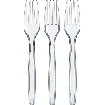 CZ distribuce Vidlička PS opakovaně použitelná 18 cm transparentní 100 ks