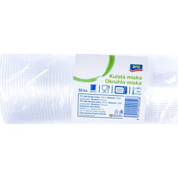 CZ distribuce aro Miska kulatá 200 ml transparentní 50 ks