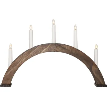 Svícen STAR TRADING Elektrický svícen Albo Brown Arch