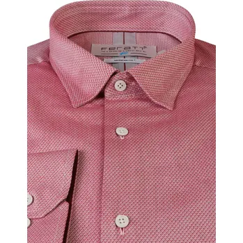 Pánská košile FERATT Košile CARLO červená MODERN Velikost: S