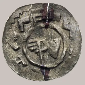 Ota I. Sličný – denár, Olomouc 11. století, Cach 373