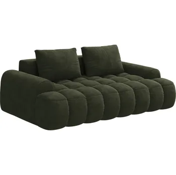 Pohovka Cosmopolitan Design Zelená sametová trojmístná pohovka Linz 200 cm