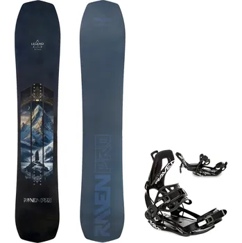 Snowboard Snowboard komplet Raven PRO Legend + vázání RAVEN Fastec FTM450 multientry Velikost: 154 cm, Velikost vázání: M