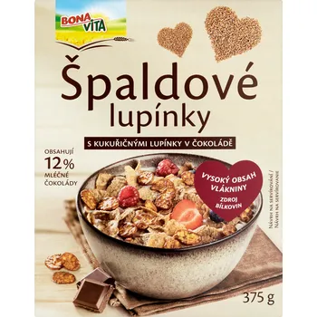 CZ distribuce BONAVITA Lupínky špaldové čokoládové 375 g