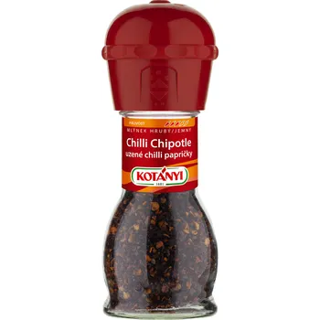 Koření CZ distribuce KOTÁNYI Mlýnek Chilli Chipotle 36 g