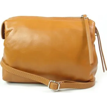 Kabelka Kožená crossbody kabelka Vera Pelle VP3K camel