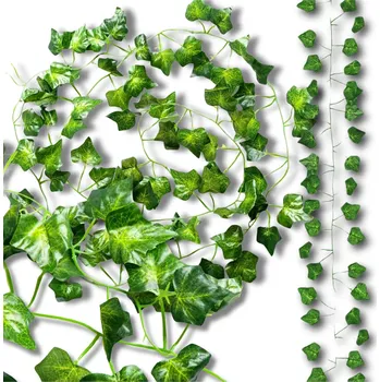 umělá květina Camerazar Závěsné listy břečťanu 12 kusů na girlandu