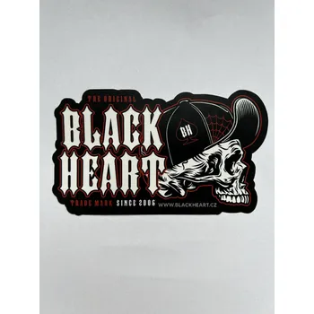 Party dekorace Nálepka BLACK HEART SPEEDY