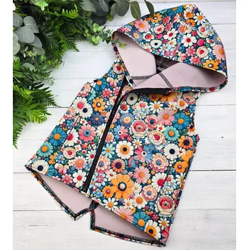 Dívčí vesta Kulišárny Softshell vesta/křivák KYTIČKY VELIKOST: 92