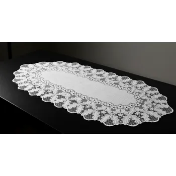 ubrus Žakárový ubrus - běhoun ILLAY různé rozměry bílá MyBestHome Rozměr: 110x50 cm