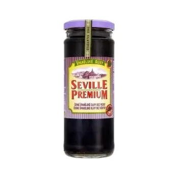 paštika a pomazánka CZ distribuce SEVILLE PREMIUM Olivy černé bez pecky 450 g