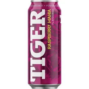 Energetický nápoj CZ distribuce TIGER Raspberry Mania Energy Drink energetický nápoj 12 x 500 ml plech