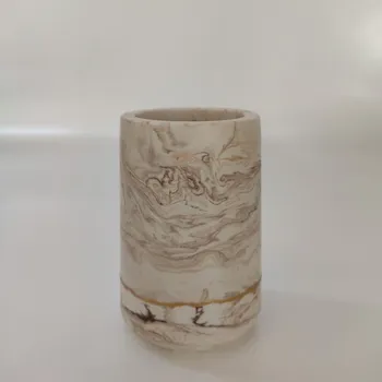 Váza LUKA Váza Barva: imitace hnědý mramor