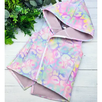 Dívčí vesta Kulišárny Softshell vesta/křivák NEONKA VELIKOST: 116